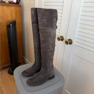 Frye Shirley Smoke Suede Over-the-Knee Boots